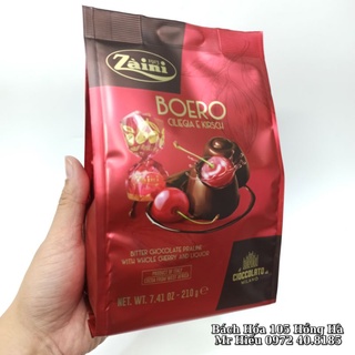 Socola bọc cherry Boero 210g Zaini