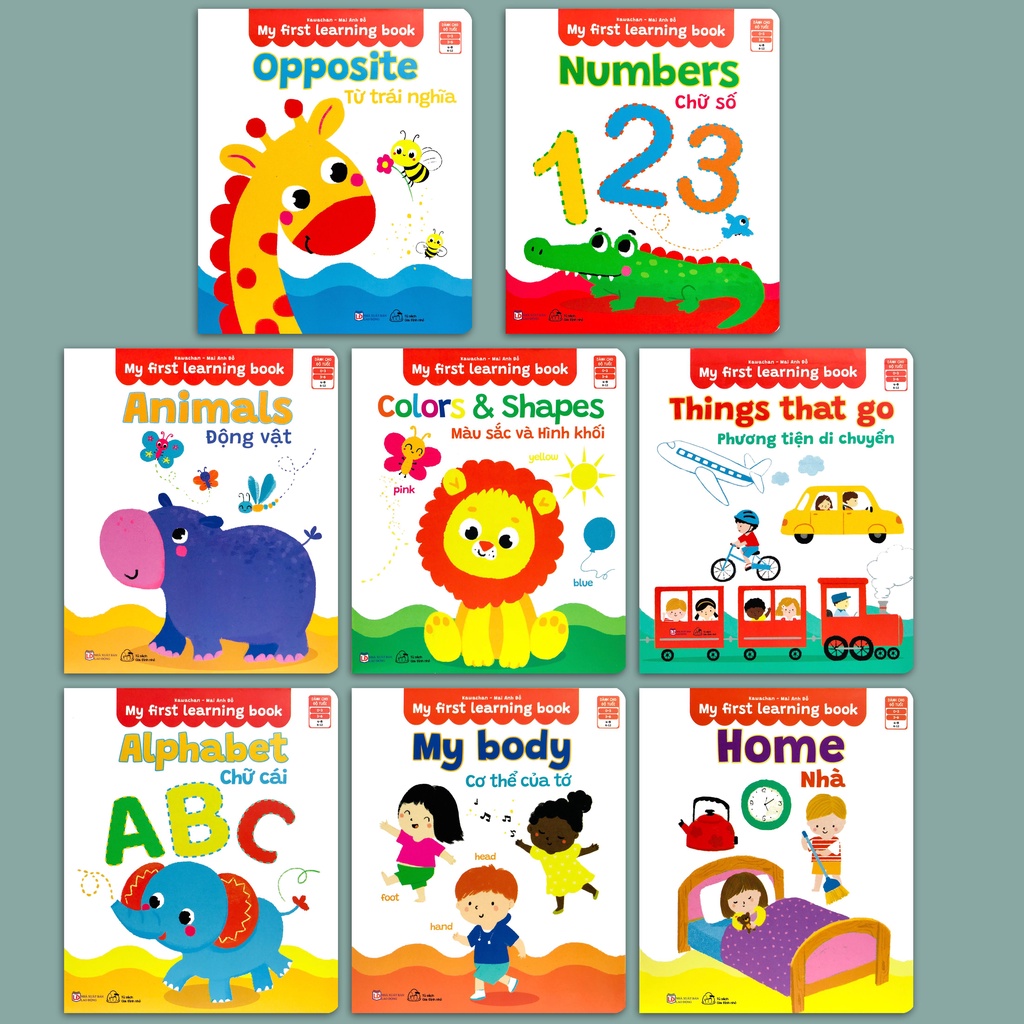 Sách - Thư Viện Hình Ảnh Song Ngữ Đầu Tiên Cho Bé - My First Learning Book (Bộ 8 quyển)