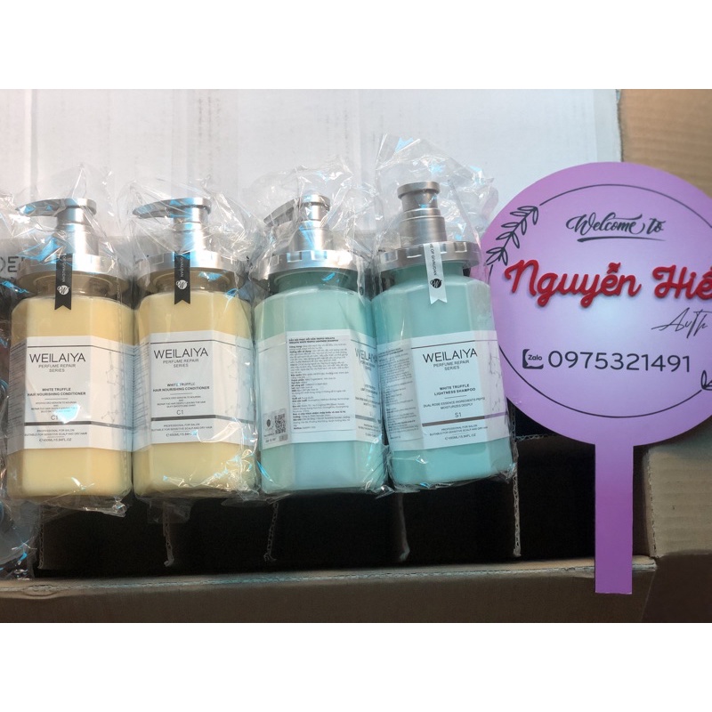 Dầu GỘI &amp; XẢ PHỤC HỒI ĐA TẦNG NẤM Weilaiya ( kèm quà tặng trị giá 200k khi mua 1 set )