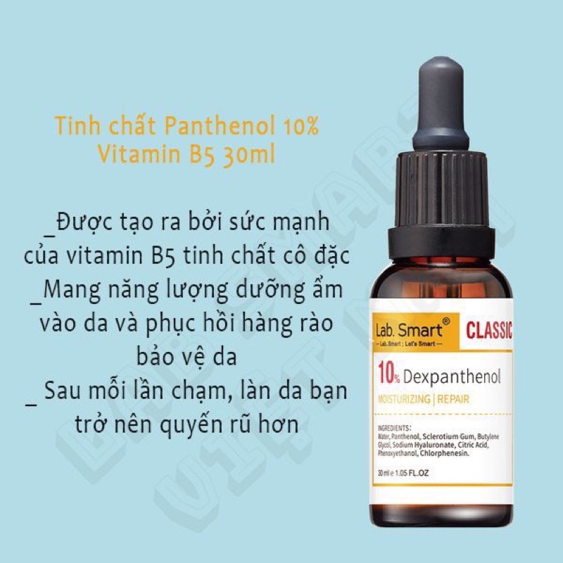 Tính chất serum phiên bản [VÀNG CLASSIC] DEXPANTHENOL 10% Vitamin B5  Dr Hsieh Lab Smart dưỡng ẩm, phục hồi da