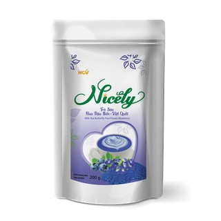 Trà sữa hoa đậu biếc - việt quất Nicely túi zip 200gr