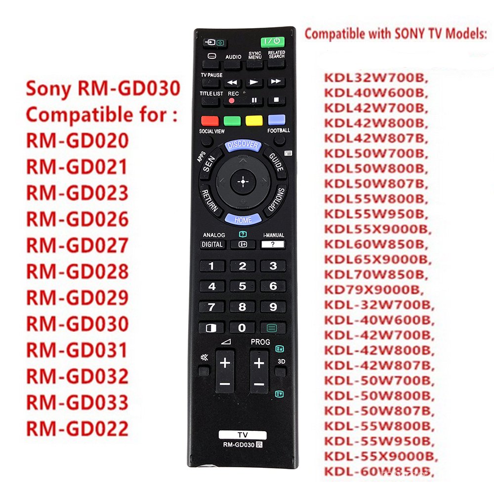 Mới Điều Khiển Từ Xa RM-GD030 Cho TV Sony RM-GD033 RM-GD031 RM-GD032 KDL55X9000B KDL60W850B KDL65X9000B