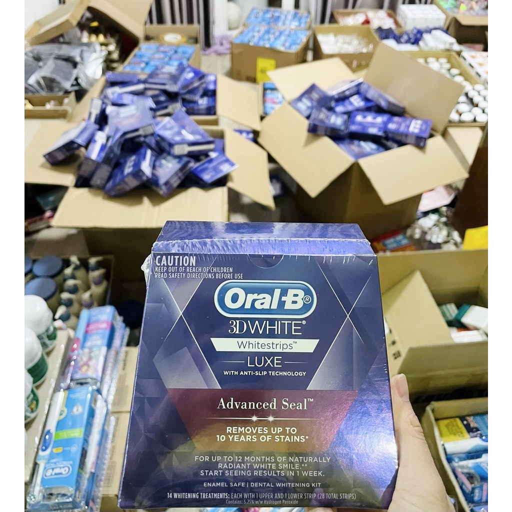 Miếng dán trắng răng oralb