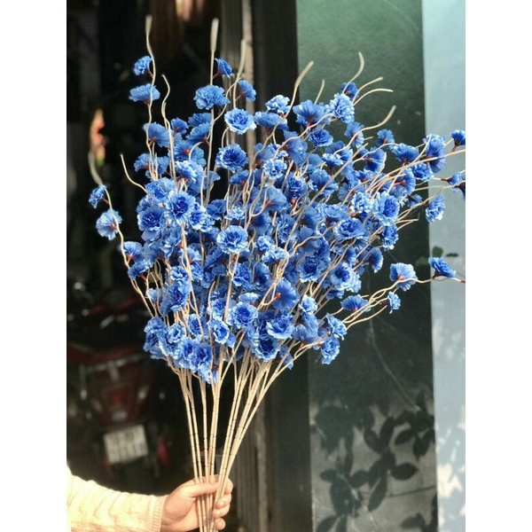 Cành Anh Đào Râu Hoa giả Trang Trí, Hoa decor, phụ kiện trang trí nhà cửa, phụ kiện trang trí lẵng quà