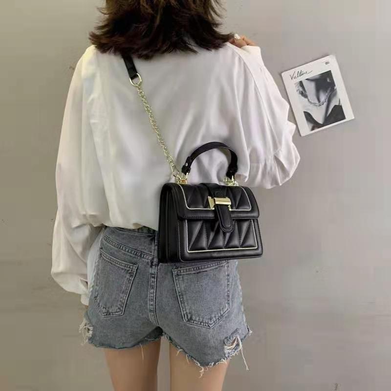 Túi xách nữ đeo chéo dáng vuông da mềm đi chơi phong cách Hàn Quốc sang chảnh lịch sự CV33