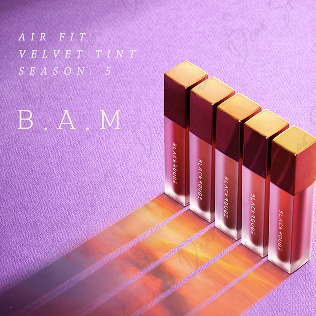 [Chính Hãng] Son Black Rouge Ver 5 Air Fit Velvet Tint version 5 Bam – Sự trở lại mùa lễ hội - A23 A26