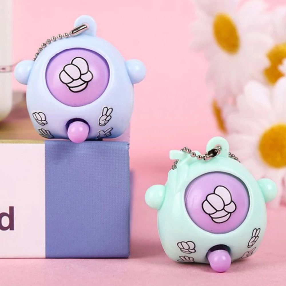 Móc khóa đồ chơi hình quả trứng mini bằng nhựa màu sắc ngẫu nhiên độc đáo