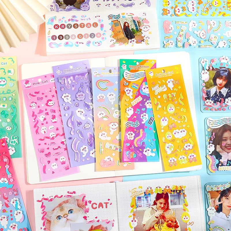 Flowertree 1 Sticker Dán Trang Trí Hình Mèo Đa Dạng