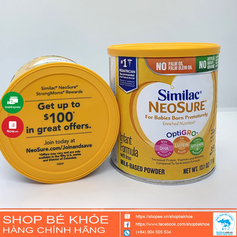 Sữa Similac Neosure cho các bé sinh non, bé nhẹ cân, tăng cường dinh dưỡng