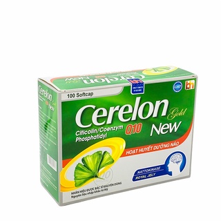 Hoạt Huyết Dưỡng Não Cerelon gold - Tăng cường trí nhớ - Hộp 100 viên