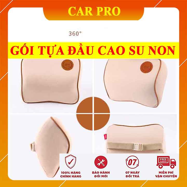 Gối tựa đầu cao su non Fuman cao cấp siêu đàn hồi sang trọng, đẳng cấp - CAR PRO