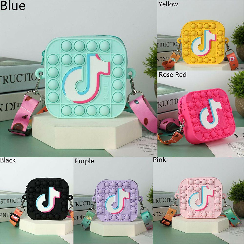 Túi Đeo Chéo Hình Nhân Vật Pop it Vui Nhộn Nhiều Màu Sắc Sành Điệu MIHAN1