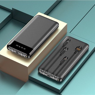 Sạc dự phòng tích hợp màn hình Led Dung Lượng 10000MAH sạc không dây tiện dụng kèm đèn pin dung lương thật