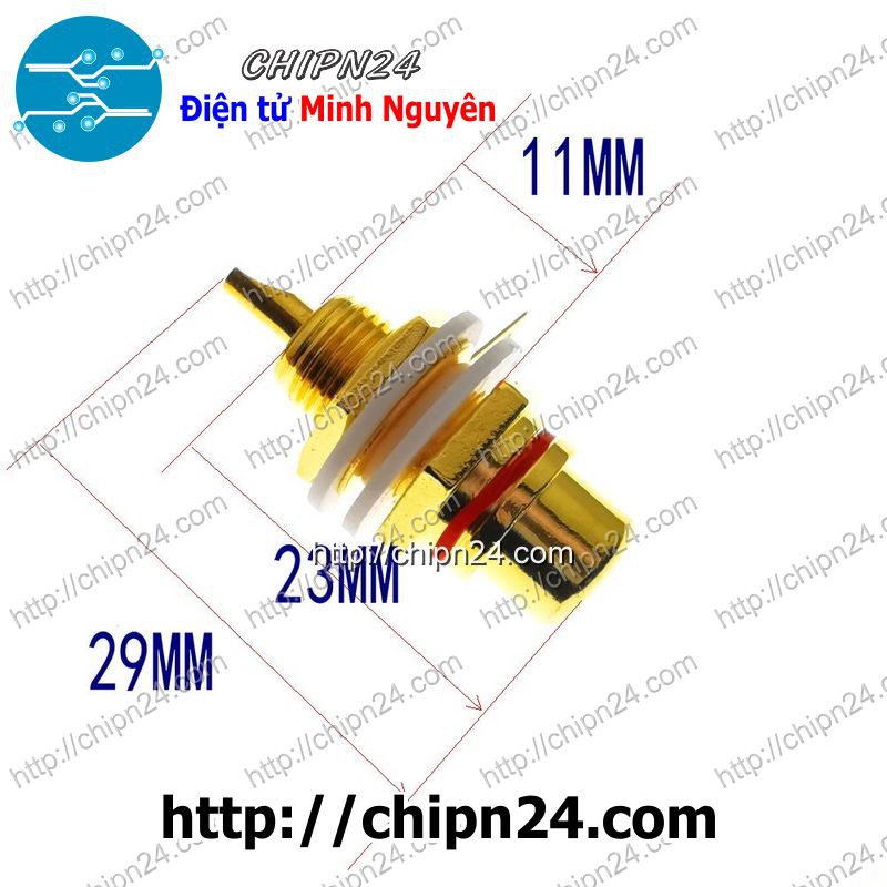 [1 CÁI] Đầu hàn Jack AV RCA ĐEN