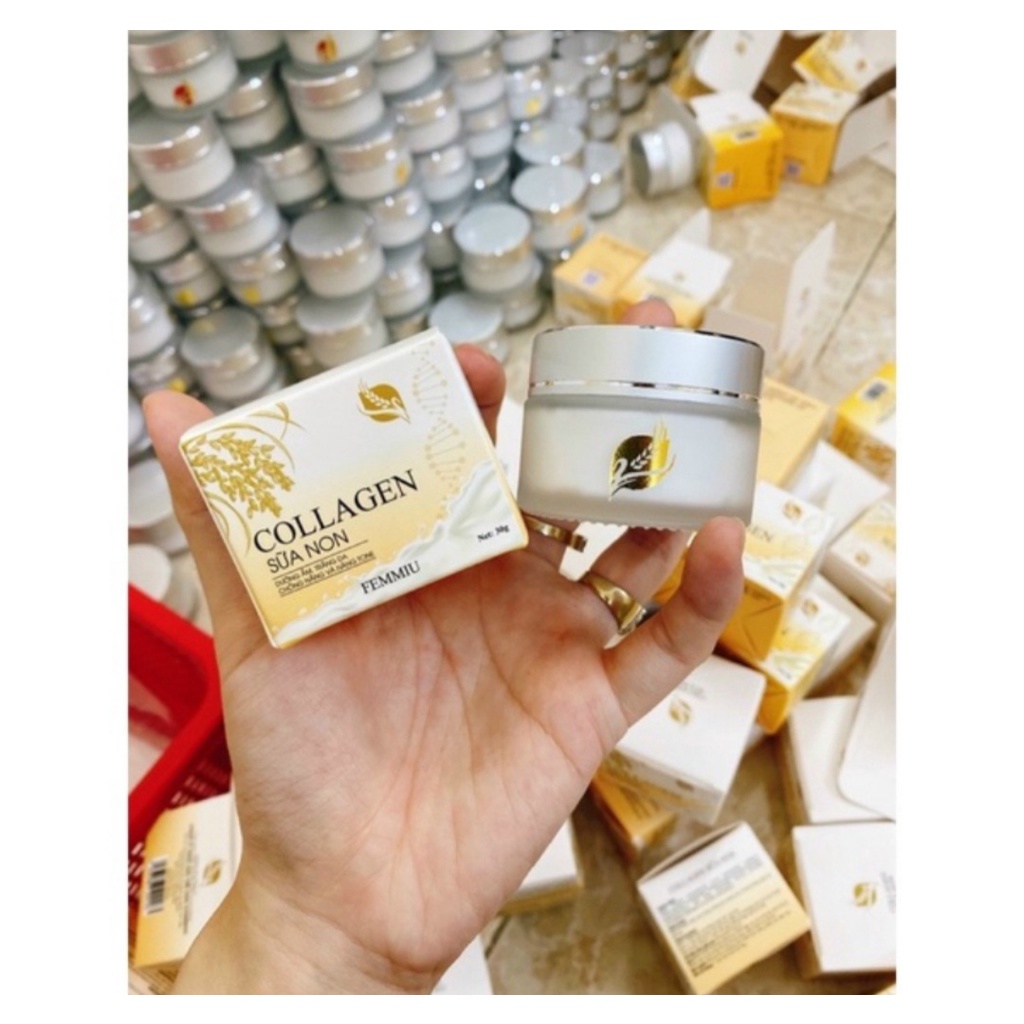 Kem collagen sữa non Femmiu sạch thâm,nám, trắng da - Chính Hãng