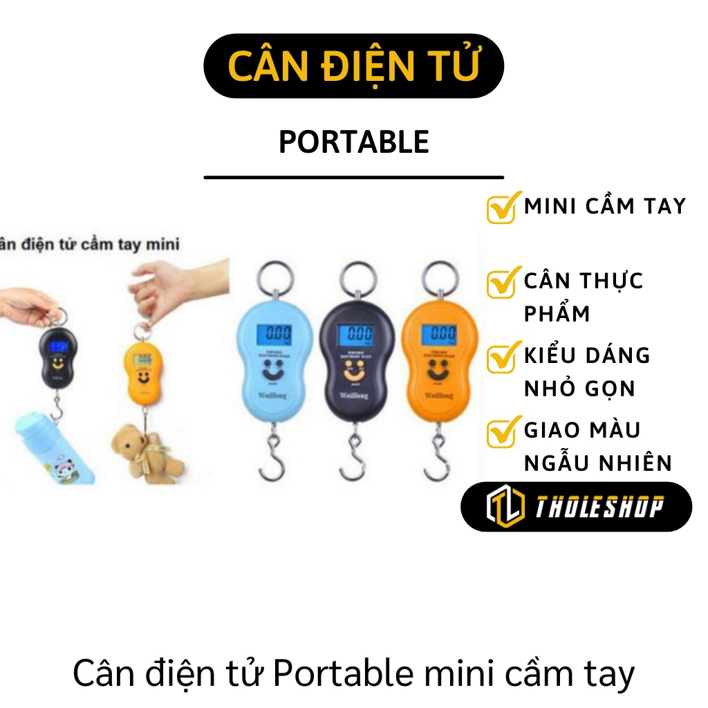 Cân móc tay - Cân điện tử Portable mini cầm tay (40kg) đo các vật dụng tiện lợi, nhỏ gọn 2554