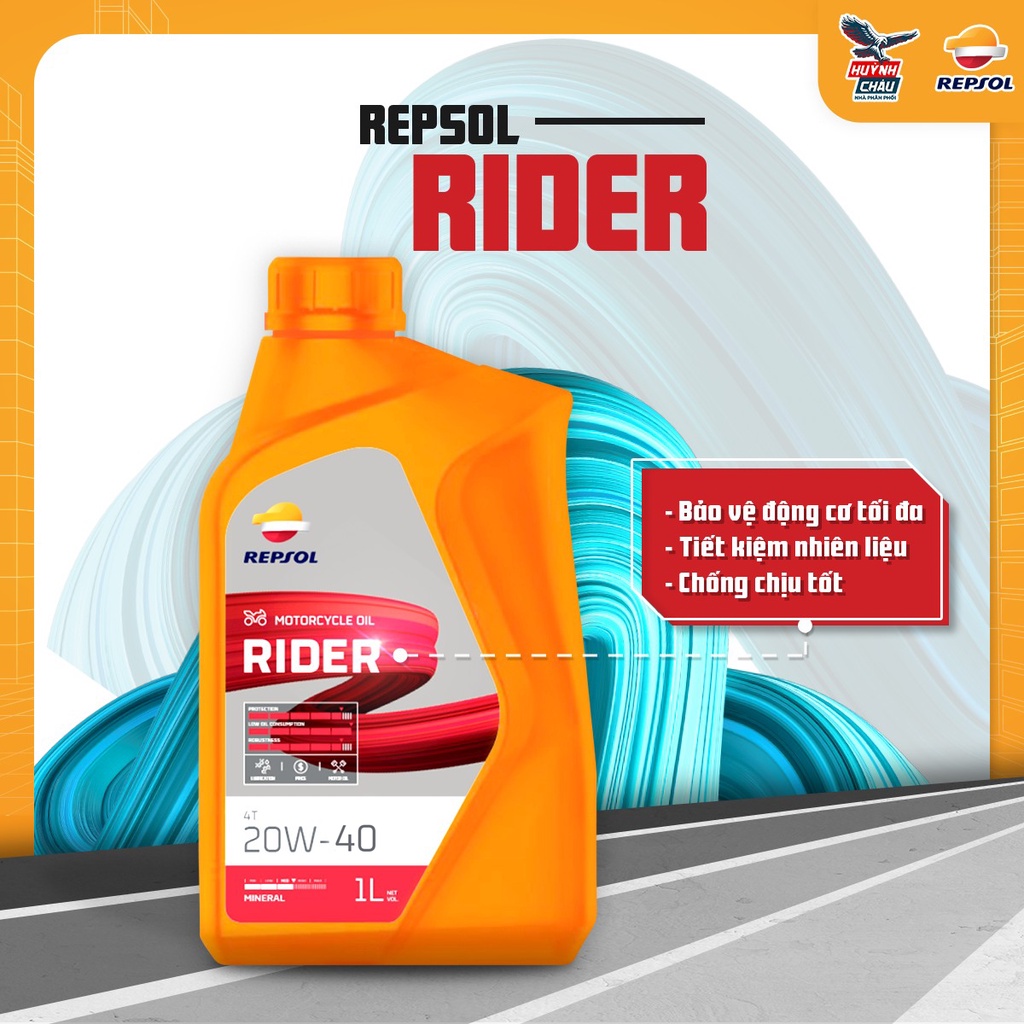 Dầu Nhớt Xe Số Repsol Rider 4T 20w40 800-1L