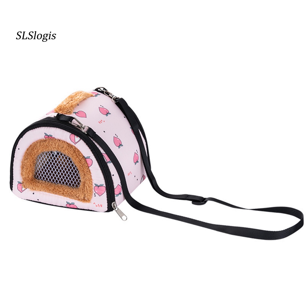 Túi Đựng Chuột Hamster Họa Tiết Quả Chanh Có Dây Đeo Tháo Rời Được