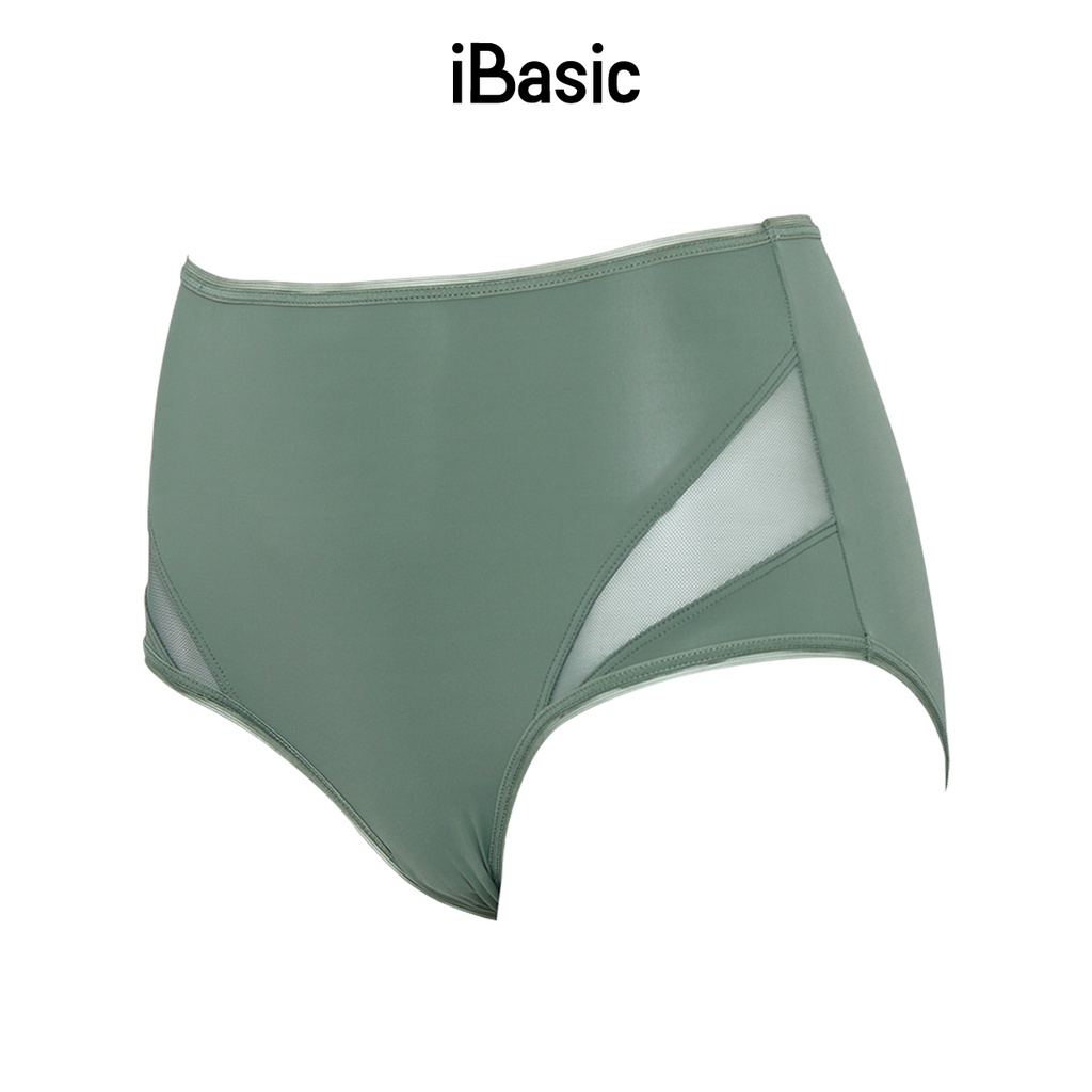 Quần lót nữ lưng cao thun lạnh phối lưới iBasic PANW126