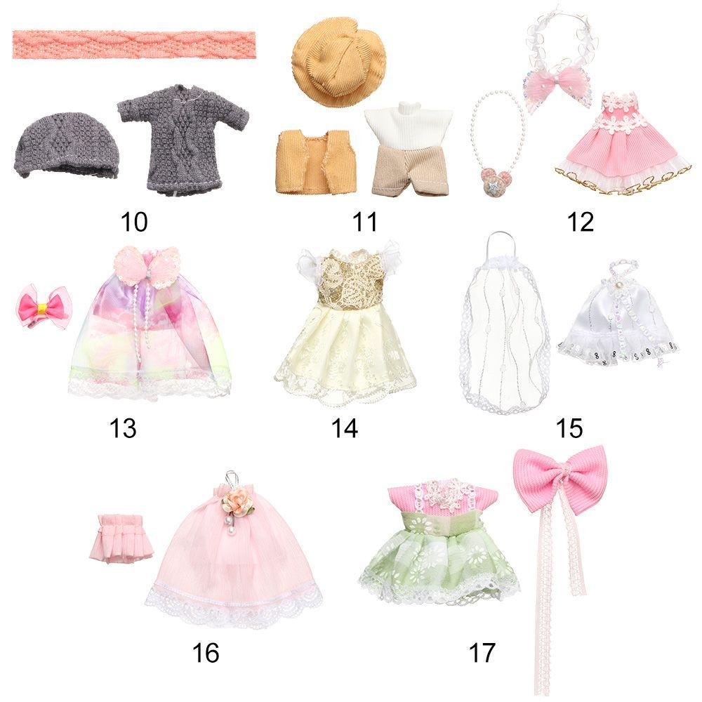 Đầm Xinh Xắn Cho Búp Bê 16~17cm