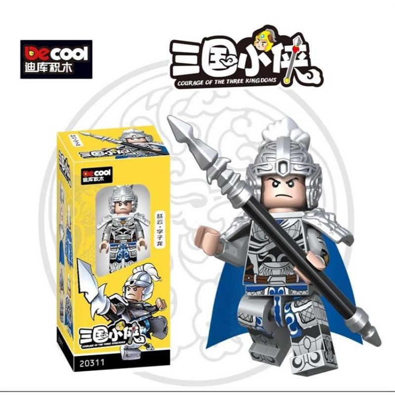 Đồ Chơi Lego Minifigures nhân vật tướng Tam Quốc lego Decool