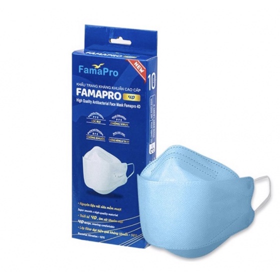 Hộp 10 cái khẩu trang Famapro 4D Mask