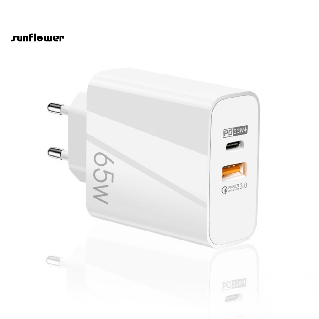 Cốc sạc Lenovo 65W QC3.0 gắn tường tiện dụng cho điện thoại