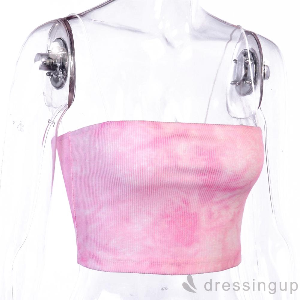 [Mã FASHIONT4WA2 giảm 10K đơn 50K] Áo 3 dây in màu nhuộm độc đáo thời trang quyến rũ cho nữ | BigBuy360 - bigbuy360.vn