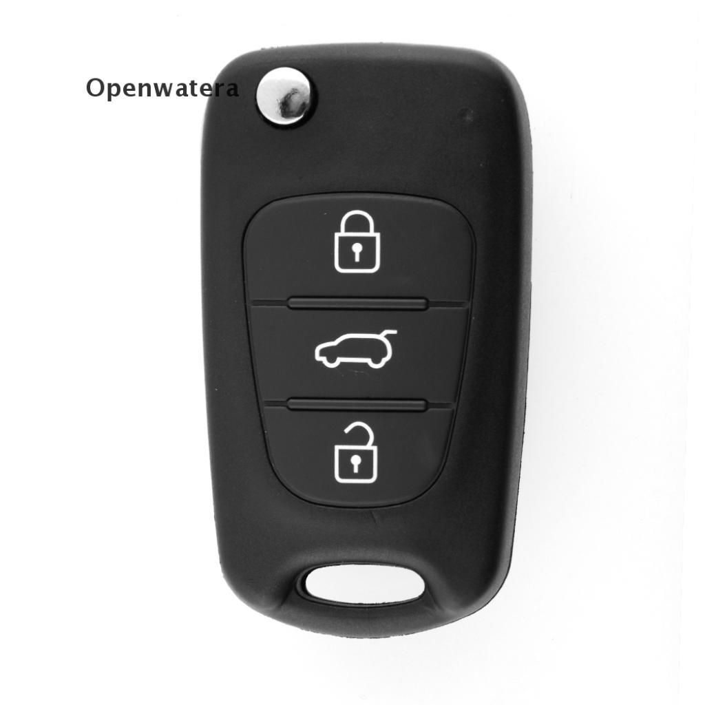 Vỏ bọc chìa khóa điều khiển từ xa xe hơi 3 nút thay thế với lưỡi trống chưa cắt cho Kia Seed SeedPro Picanto Sportage