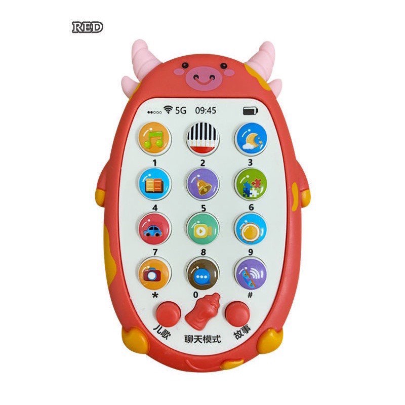 Điện Thoại hình thú, Điện Thoại Đồ Chơi Có Nhạc Cho Bé, An Toàn Cho Trẻ Nhỏ-Toys89- TOYS89