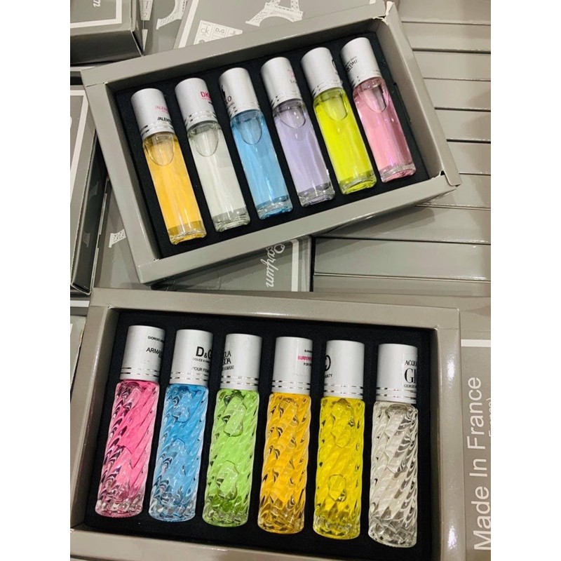 💐 Set 6 Chai Nước Hoa Tháp Chiết Dạng Lăn 💐