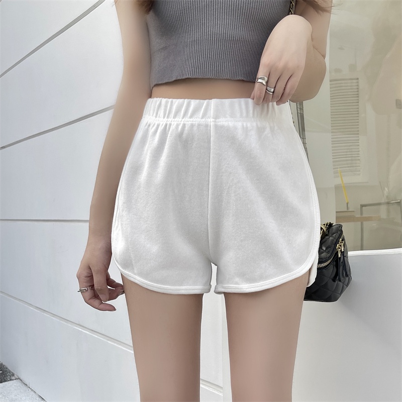 SUXI Quần Short Lưng Cao Dáng Rộng Phối Túi Thiết Kế Đơn Giản Thời Trang Mùa Hè Cho Nữ