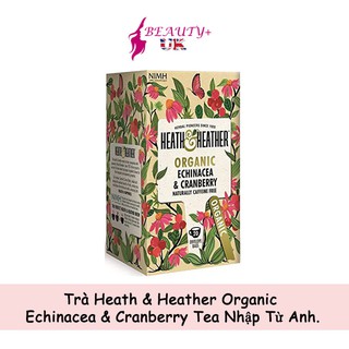 Trà Heath & Heather Organic Echinacea & Cranberry Tea Nhập Từ Anh