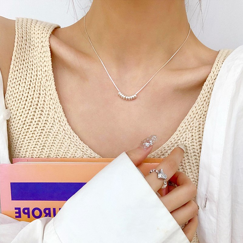 Vòng cổ MANYUE dạng chuỗi hạt đơn giản thời trang sang trọng cho nữ