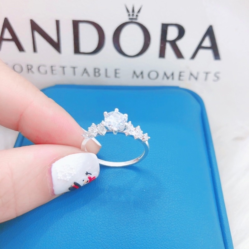 Nhẫn nữ Bạc ta dày dặn sáng bóng , tặng kèm hộp đựng - Vàng bạc Khải Khải