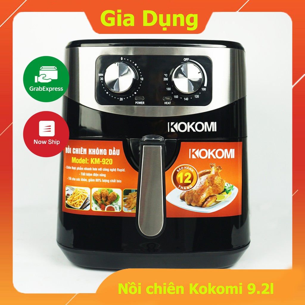 Nồi Chiên Không Dầu KOKOMI 9.2L Dung Tích Siêu Lớn