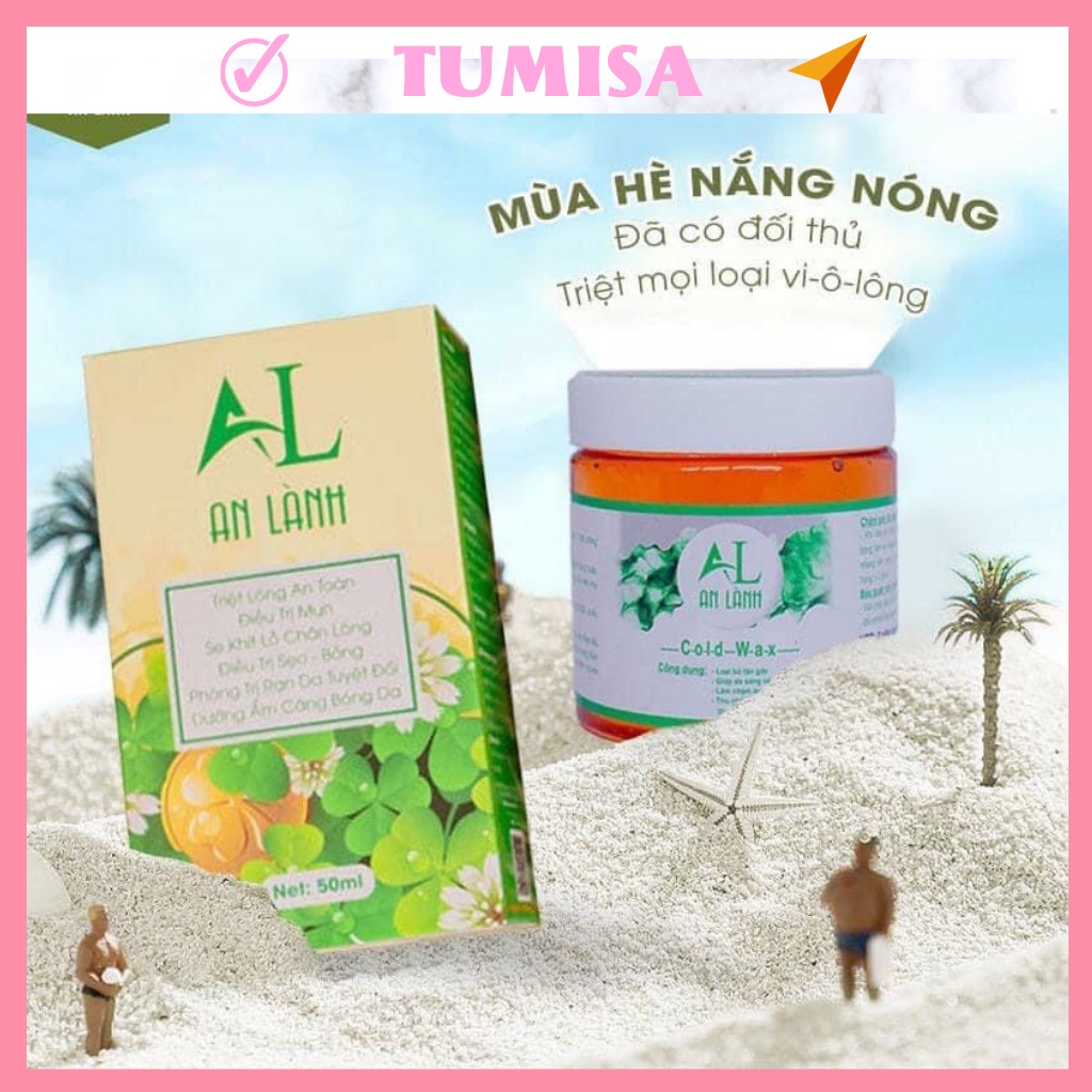 Triệt Lông Handmade An Lành (wax lông và mỡ trăn dược liệu) tặng dụng cụ lấy gel