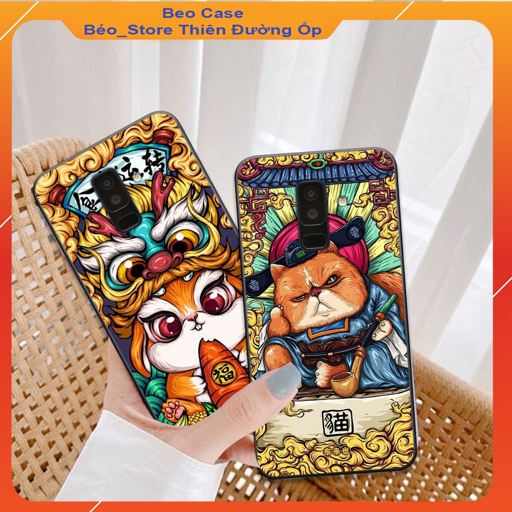 Ốp lưng SAMSUNG các dòng A6 2018 / A6 Plus / J8 in hình MÈO THẦN TÀI cực đẹp-BEOCASE