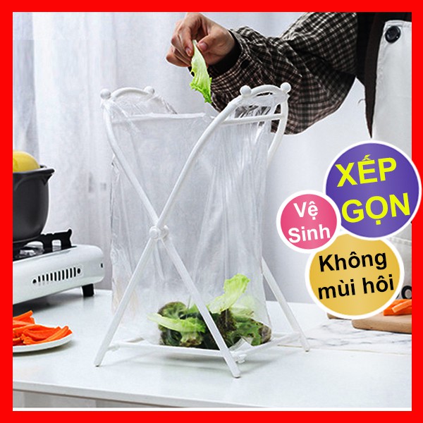 Giá Kệ Treo Túi Rác Thông Minh, Thùng Rác Nhựa