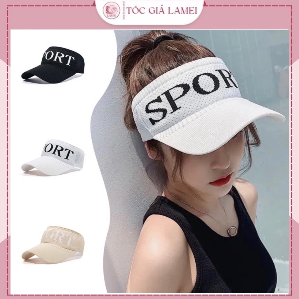 Mũ lưỡi trai nón len Sport thể thao nam nữ hở đầu chống nắng