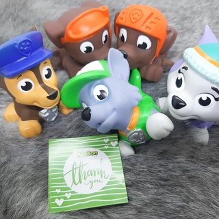 Set 5 chó cứu hộ cao su phun nước thả bồn tắm