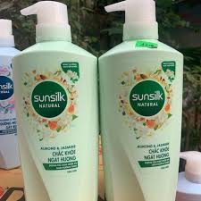 Dầu gội Sunsilk Natural Almond and Jasmine chắc khoẻ ngát hương 650g