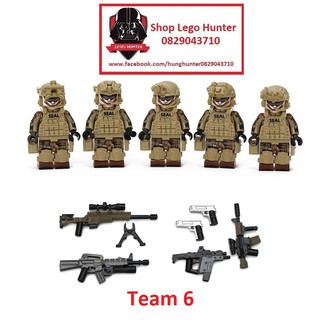 Xếp Hình Army Military Minifigures Lính đặc nhiệm hải cẩu của Mỹ - US Navy Seal team six