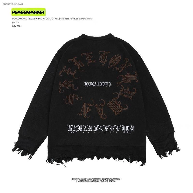 ✓Áo sweater Cổ Tròn Dáng Rộng Phong Cách hip hop Cá Tính Cho Nam Nữ