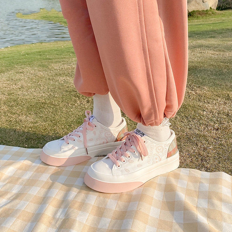 Giày Thể Thao Vải canvas Thời Trang Mới Năm 2021 Cho Nữ