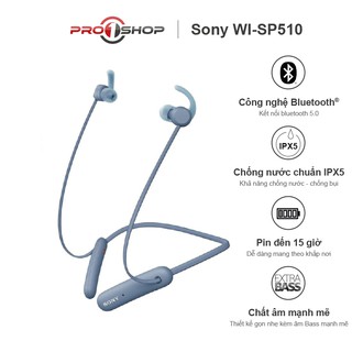 Tai nghe thể thao không dây chống nước sony wi-sp510