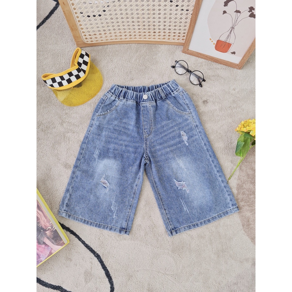 Quần lửng jean JOOKYLI bé gái 24G0935