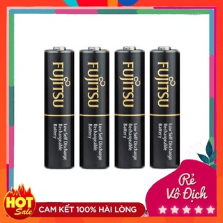 Pin sạc AAA Fujitsu 900mAh vỉ 4 Viên made in JAPAN - nội địa Nhật Bản (đen) 1 tomtom