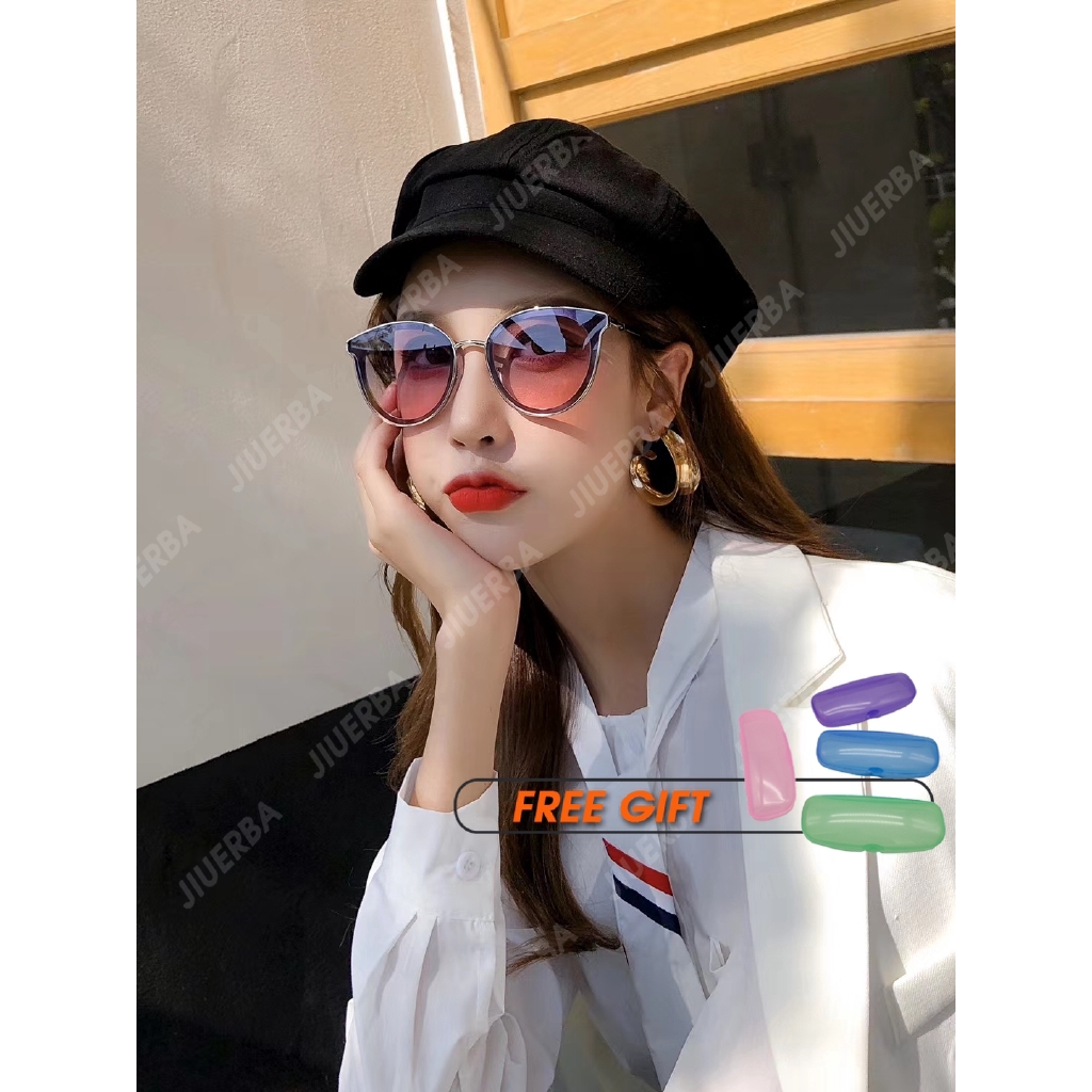 Kính Mát Mắt Mèo Chống Tia Uv Phong Cách Hàn Quốc Cho Nữ