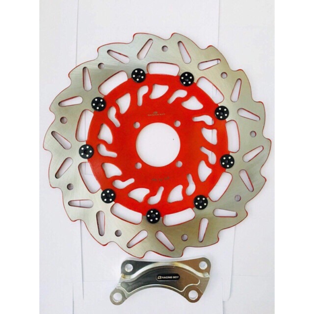 Đĩa phanh độ to cho xe máy YAMHA va Honda kèm ốc và tai bắt đẩy đủ